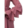 Umbrella abaya with bell sleeves- Puce Pink Umbrella abaya with bell sleeves- Puce Pink